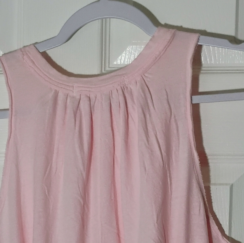 Free People Go To Town Pink Lemon Tank Top L Cottagecore Coquette - Picture 4 of 6